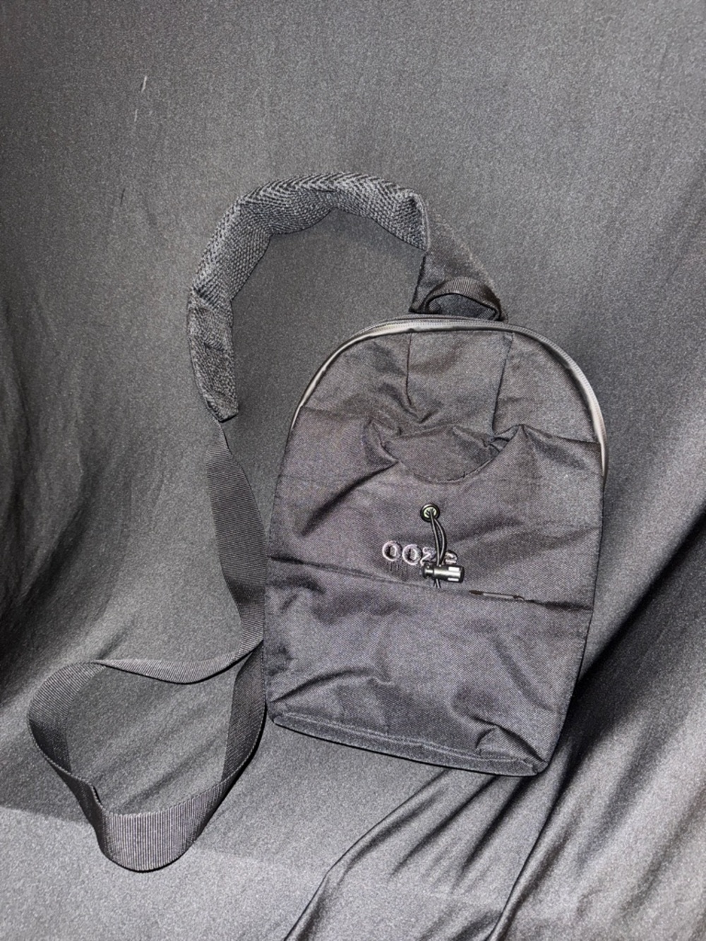 Men's Black Sling Crossbody Bag - Minimal Everyday Carry SMELL PROOF